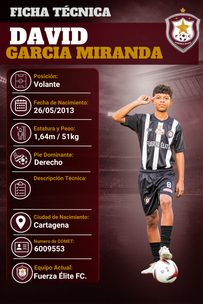 Ficha técnica de David Fernando Garcia Miranda