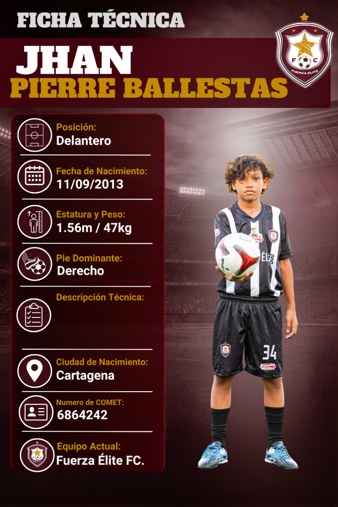 Ficha técnica de Jhan Pierre Ballestas De La Barrera