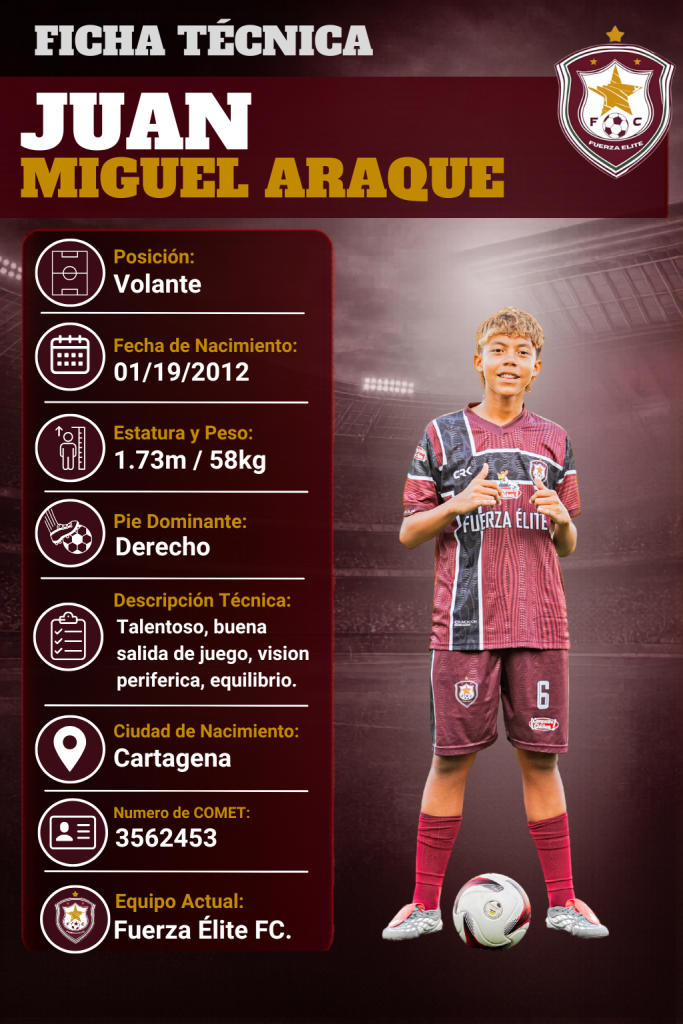 Ficha técnica de Juan Miguel Araque Marmolejo