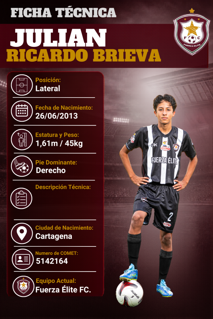 Ficha técnica de Julian Ricardo Brieva Arias