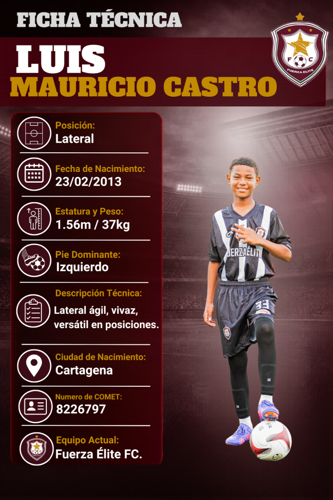 Ficha técnica de Luis Mauricio Castro Avila