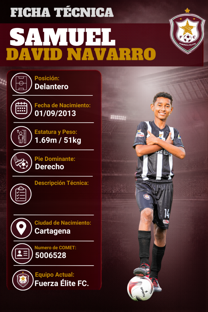 Ficha técnica de Samuel David Navarro Garcia